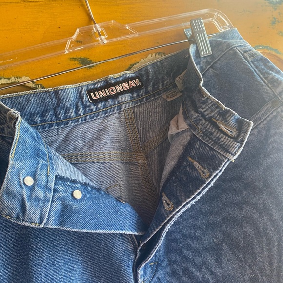 Vintage Unionbay Button-Fly Jean Shorts Size 13 - Picture 2 of 2